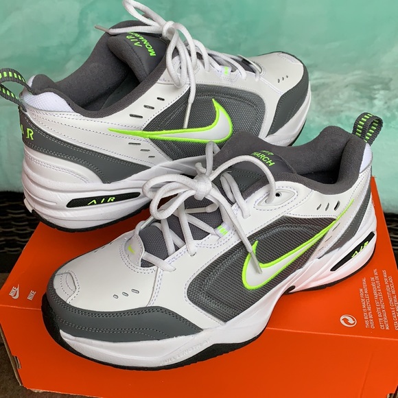 NIKE AIR MONARCH IV WHITE/WHITE-COOL GREY MENS - Picture 7 of 15